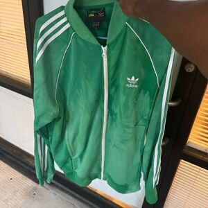 Adidas x Pharrell Williams Hu Holi Superstar Track Jacket Men's Large Green